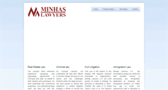 Desktop Screenshot of minhaslawyers.ca